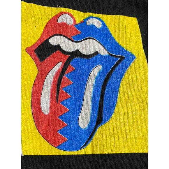 Vintage 1989 Rolling Stones Tour T-Shirt – Size Large, Single Stitch Made in USA - Picture 10 of 15